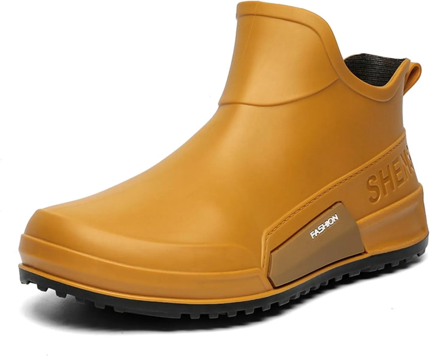 Rain Boots Couples Students Work Fishing Non Slip Warm Rubber Shoes Rain Boots Woman Short Flat Boots Barefoot Shoes
