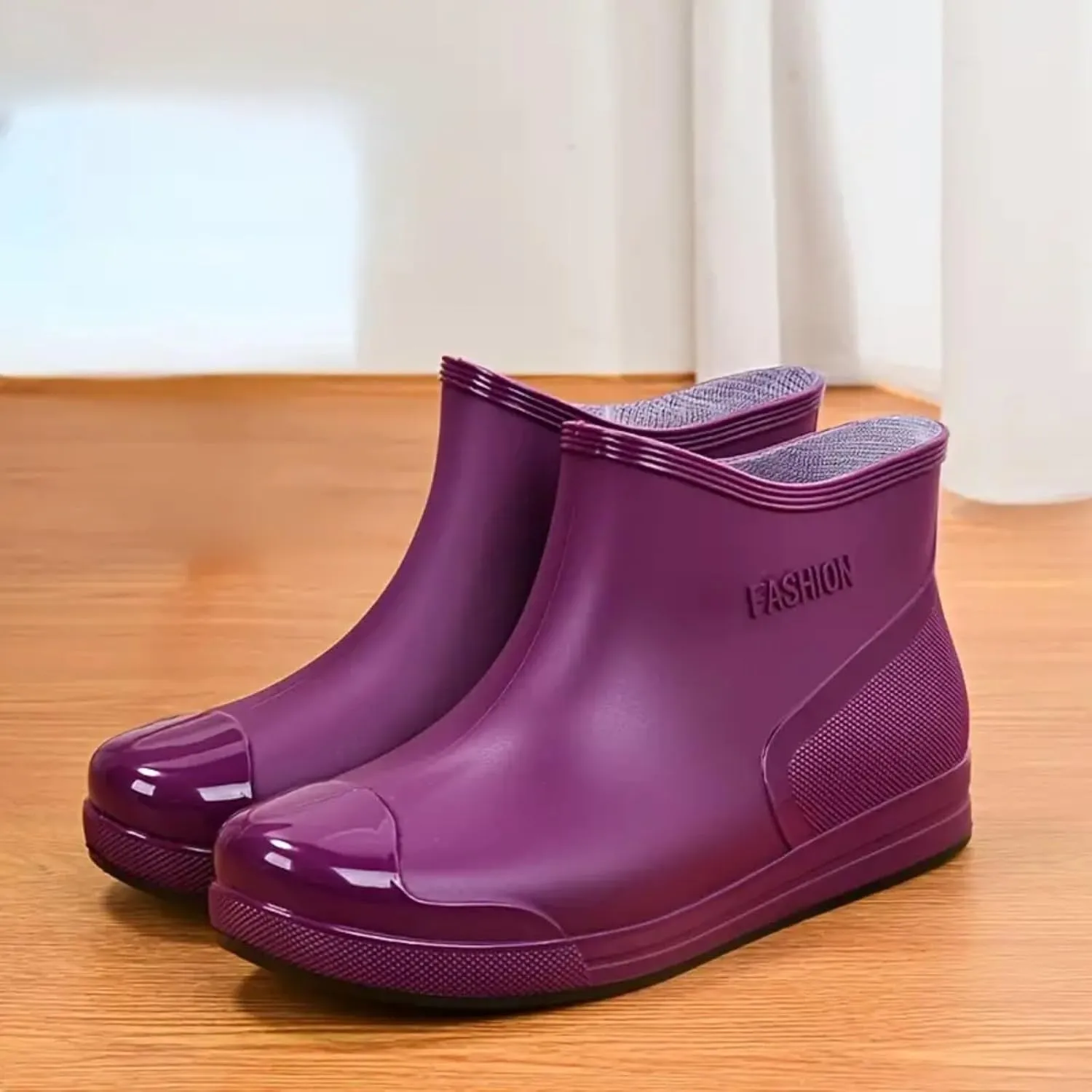 Rain Boots for Women Waterproof Ankle Wellies Rain Boots Garden Shoes Outdoor Work Boot for Hunting Gardening Farming