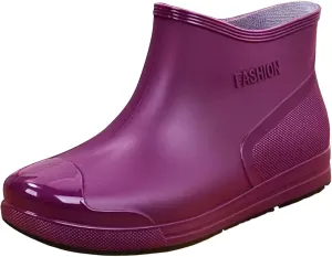Rain Boots for Women Waterproof Ankle Wellies Rain Boots Garden Shoes Outdoor Work Boot for Hunting Gardening Farming