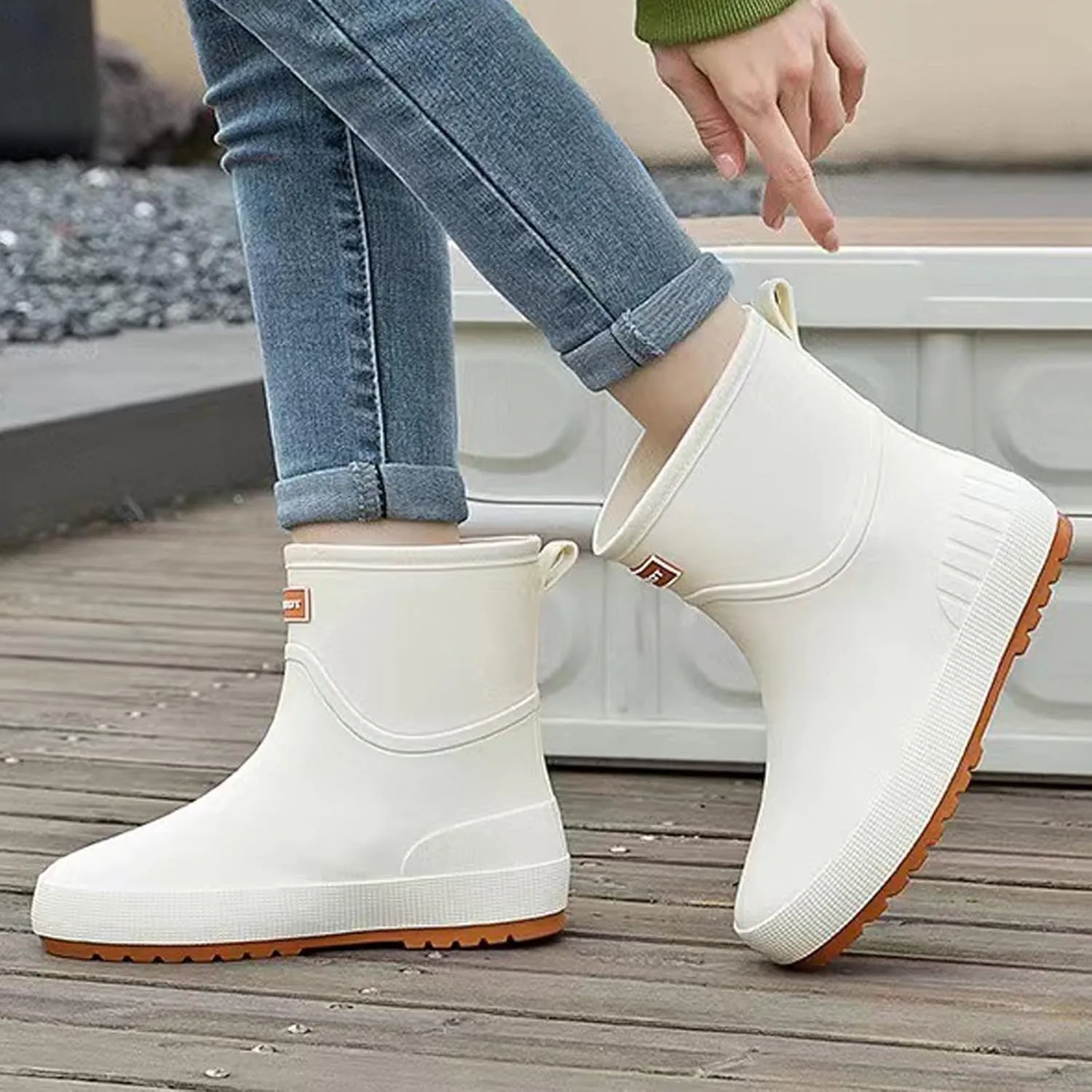 Rain Boots for Women Waterproof Anti-Slipping Rain Boots Garden Shoes Outdoor Work Boot for Hunting Gardening Farming