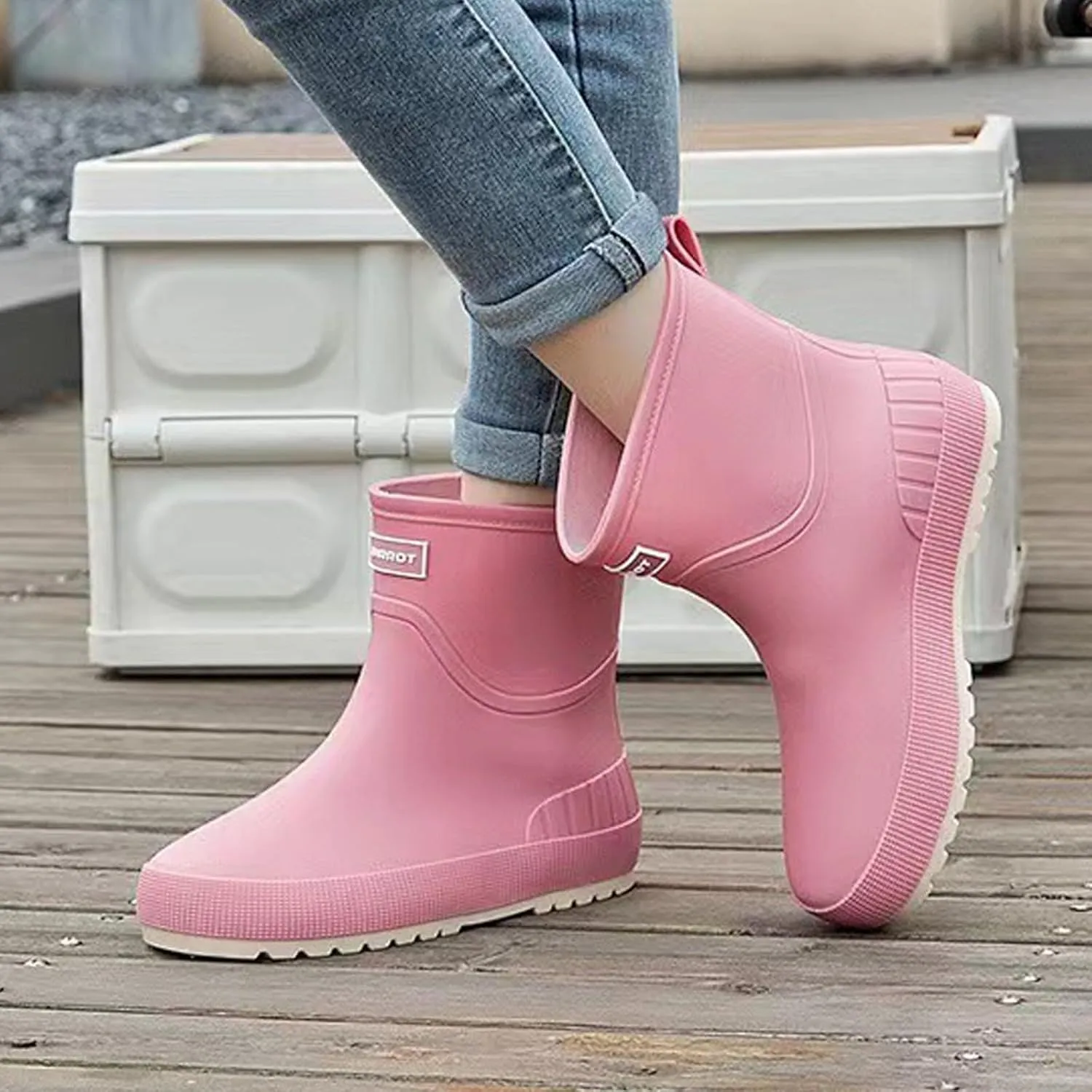 Rain Boots for Women Waterproof Anti-Slipping Rain Boots Garden Shoes Outdoor Work Boot for Hunting Gardening Farming