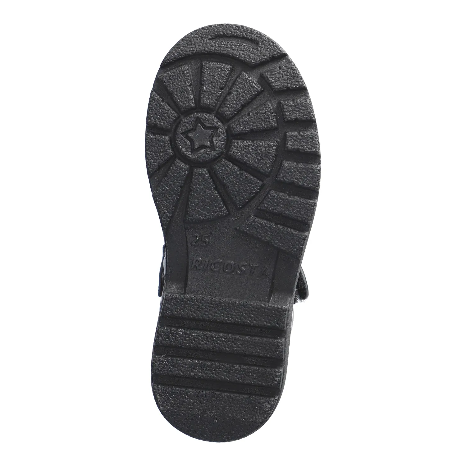 Ricosta School Shoes | Amanda | Velcro T-Bar shoe | Black Patent