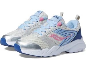 Saucony Wind LTT | Silver/Blue/Pink Youth Laces Sneakers