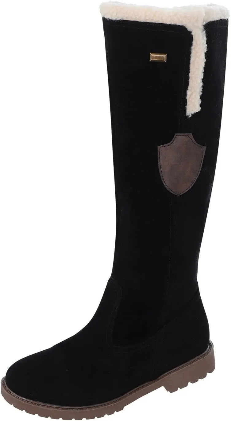 SBGMoSJ Short Winter Boots for Women Waterproof Snow Women's Duck Boots Waterproof Black Women Winter Boots Wide Size Winter Boot Women Botas De Nieve