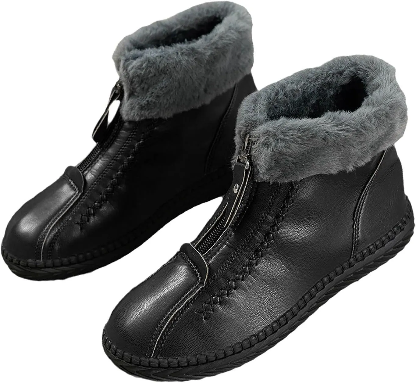 SBGMoSJ Winter Ankle Boots for Women Waterproof Snow Size 11 Womens Waterproof Winter Boots Size 8 Black Winter Boots 8.5 Women Winter Boots Botas Para Nieve De Mujer Anti Deslizante