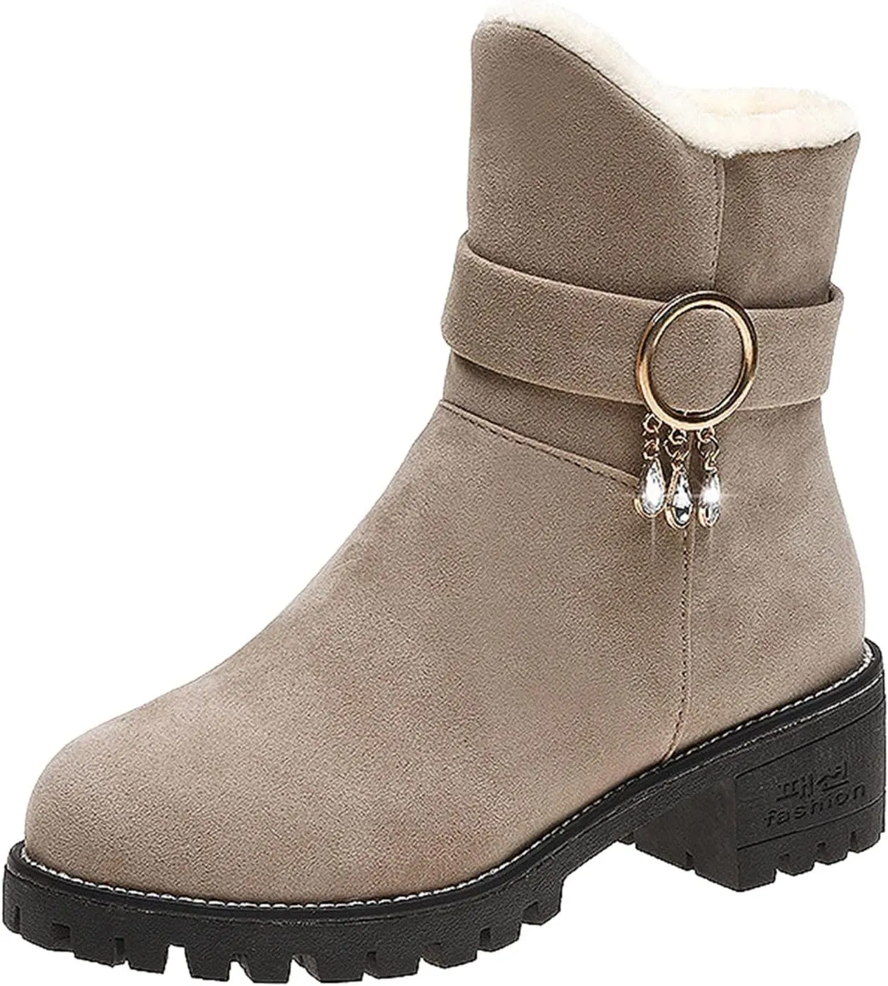 SBGMoSJ Womens Waterproof Winter Boots Size 9 Womens Winter Boots Wide Width Wide Calf Winter Booties for Women 2023 Womens Winter Ankle Boots Size 11 Botas De Mujer Para El Frio Con Plataforma