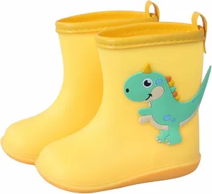 sfdgfhyf Toddler Rain Boots aterproof, Baby Kids Short Rubber Rain Shoes Lightweight for Boys Girls Small Children Baby