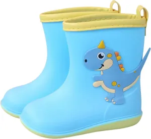 sfdgfhyf Toddler Rain Boots aterproof, Baby Kids Short Rubber Rain Shoes Lightweight for Boys Girls Small Children Baby