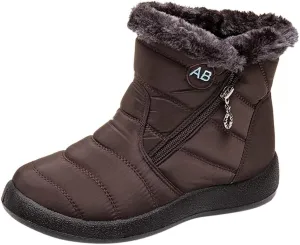 Slip on Snow Boots for Women Waterproof Womens Winter Dress Boots Size 12 Warm Winter Boots Women Size 11 Women's Winter Booties Waterproof Botas De Vestir Para Invierno Mujeres