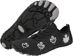 Smoneyful Barefoot Shoes for Men Women, Breathable Wide Toe Barefoot Shoes, Non-Slip Minimalist Athletic Footwear, for Walking, Running, Hiking