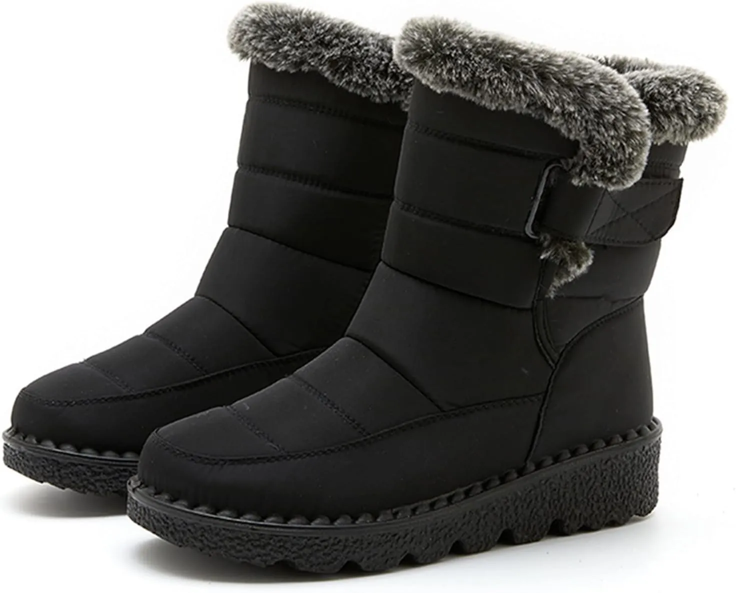Snow Boots for Women Wide Width Snow Boots for Women Waterproof Size 11 Warm Winter Boots Women Brown Winter Boots for Women Leather Botas Negras Para Mujer Invierno