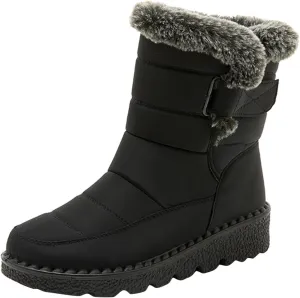 Snow Boots for Women Wide Width Snow Boots for Women Waterproof Size 11 Warm Winter Boots Women Brown Winter Boots for Women Leather Botas Negras Para Mujer Invierno