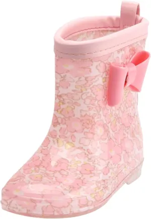Toddler and Kids Cute Rain Boots Boys and Girls Waterproof Colors and Designs Lightweight Short Rain Boots
