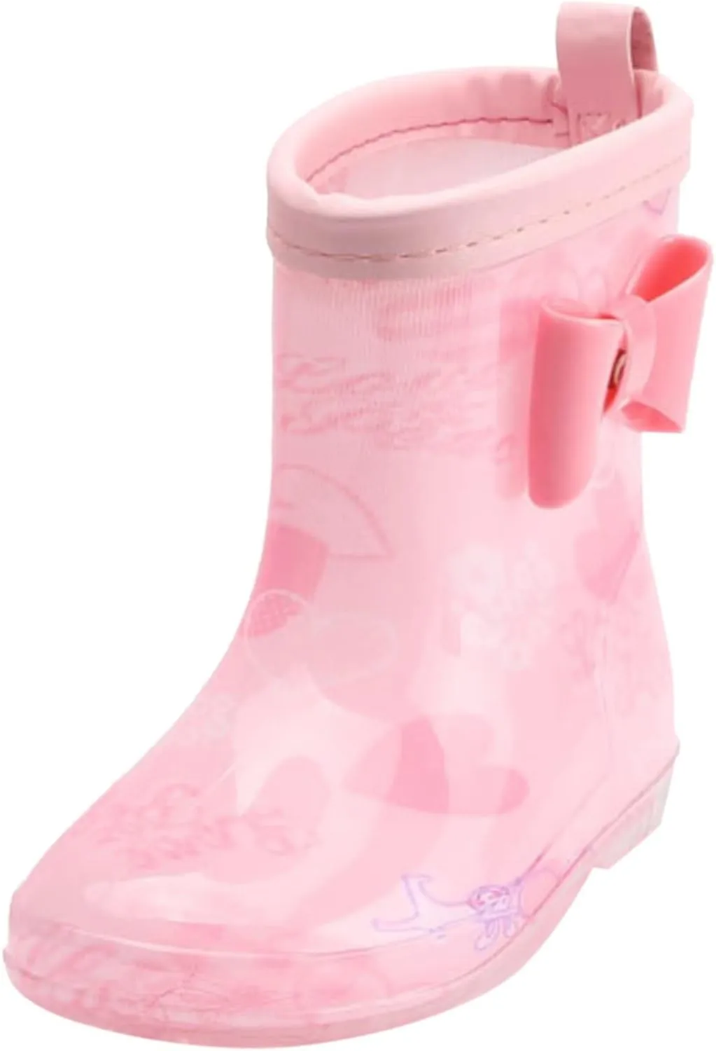Toddler and Kids Cute Rain Boots Boys and Girls Waterproof Colors and Designs Lightweight Short Rain Boots