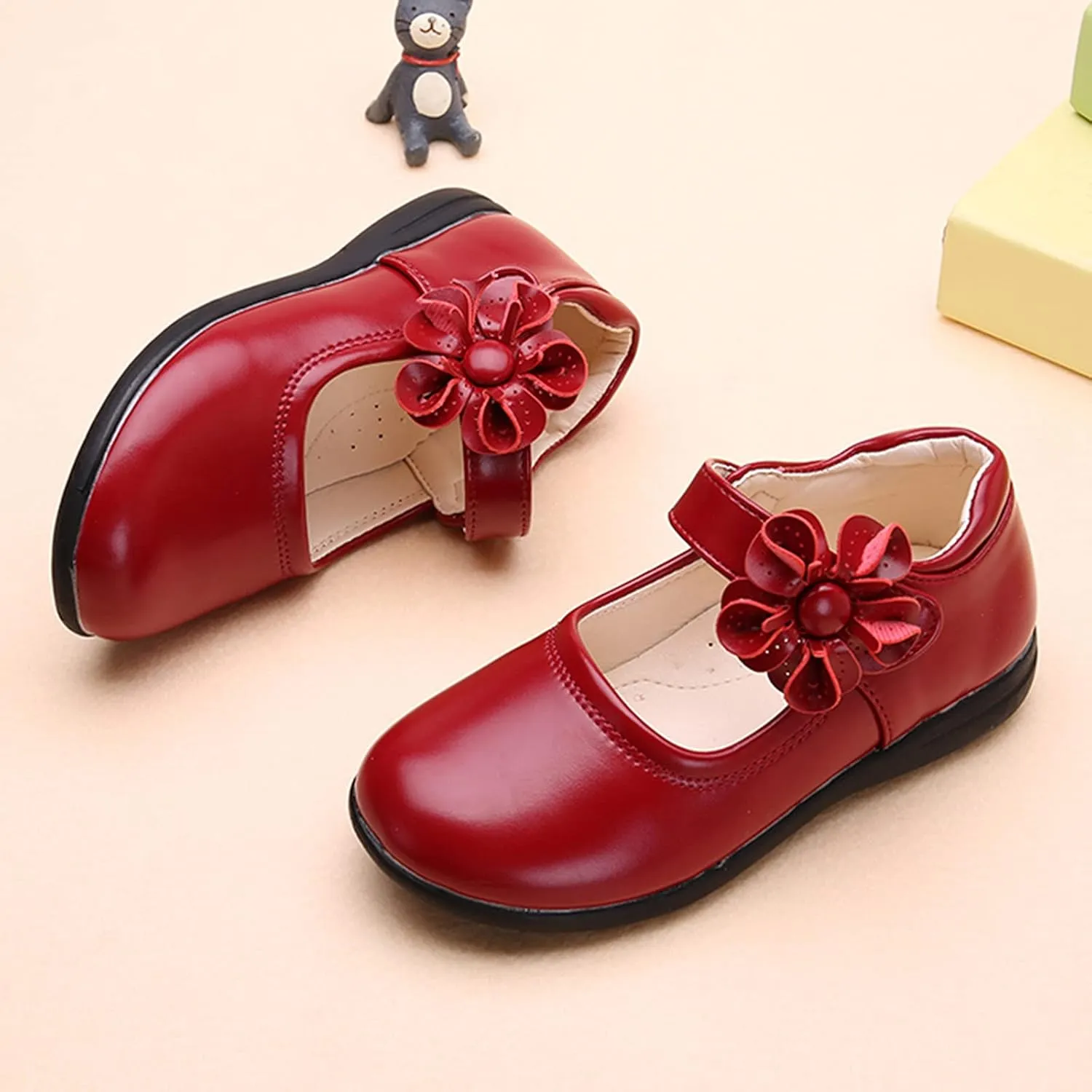 Toddler Girl Running Shoes Dance Single Shoes Children Kid Soft Baby Shoes Flower Girls Leather Baby Shoes 12 24 Month Shoes