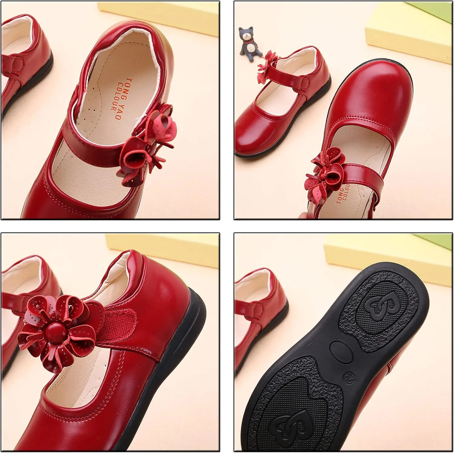 Toddler Girl Running Shoes Dance Single Shoes Children Kid Soft Baby Shoes Flower Girls Leather Baby Shoes 12 24 Month Shoes
