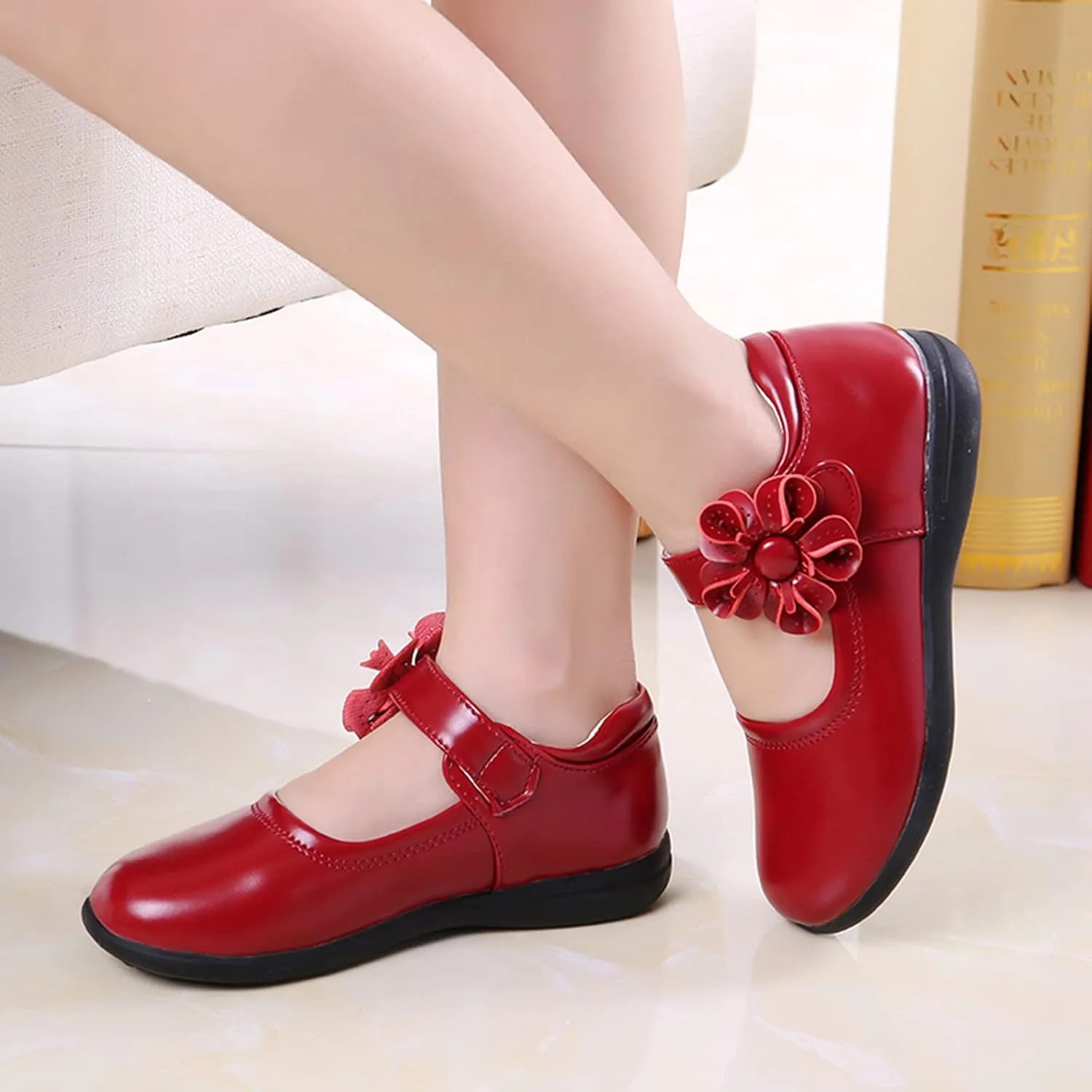 Toddler Girl Running Shoes Dance Single Shoes Children Kid Soft Baby Shoes Flower Girls Leather Baby Shoes 12 24 Month Shoes