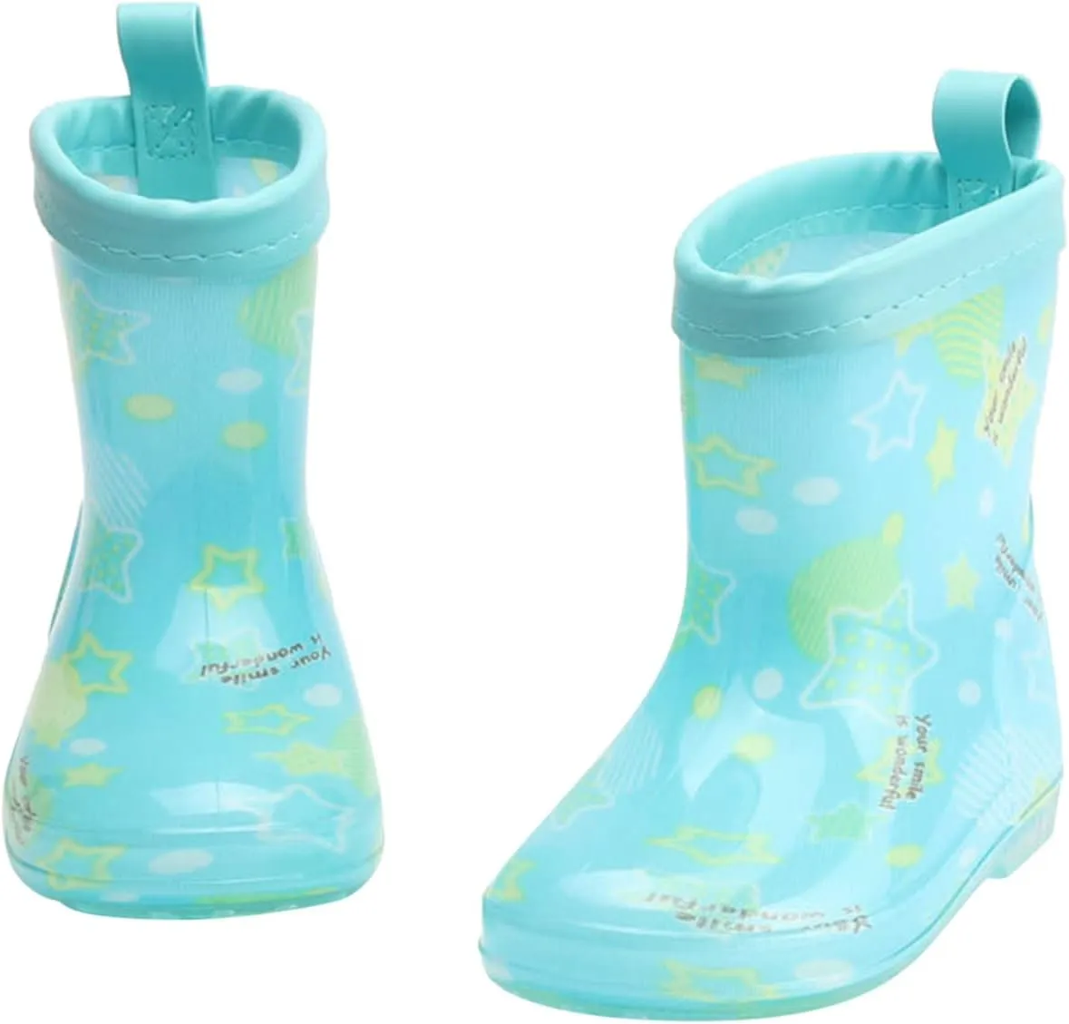 Toddler Kids Rain Boots Cartoon Star Boys Girls PVC Rain Boots Non Slip Outdoor Fashion Casual Shoes Fashion Kids Shoes