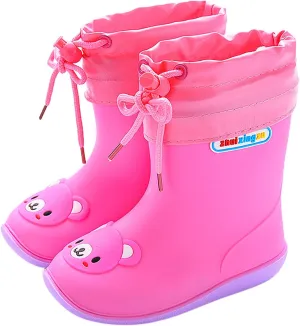 Toddler Rain Boots Baby Easy-On Rain Shoes Waterproo?? Shoes For Boys Girls Water Boots For Kids Girls' Rain Boots
