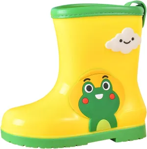 Toddler Rain Boots Baby Rain Boots Short Rain Boots for Toddler Easy-on Cute Lightweight ??aterproof Non Girls Heels