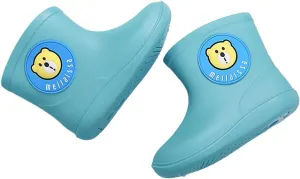 Toddler Rain Boots for Boys Girls Water-Proof Baby Kids Rain Boots with Easy-on Non Slip Lightweight Rain Boots