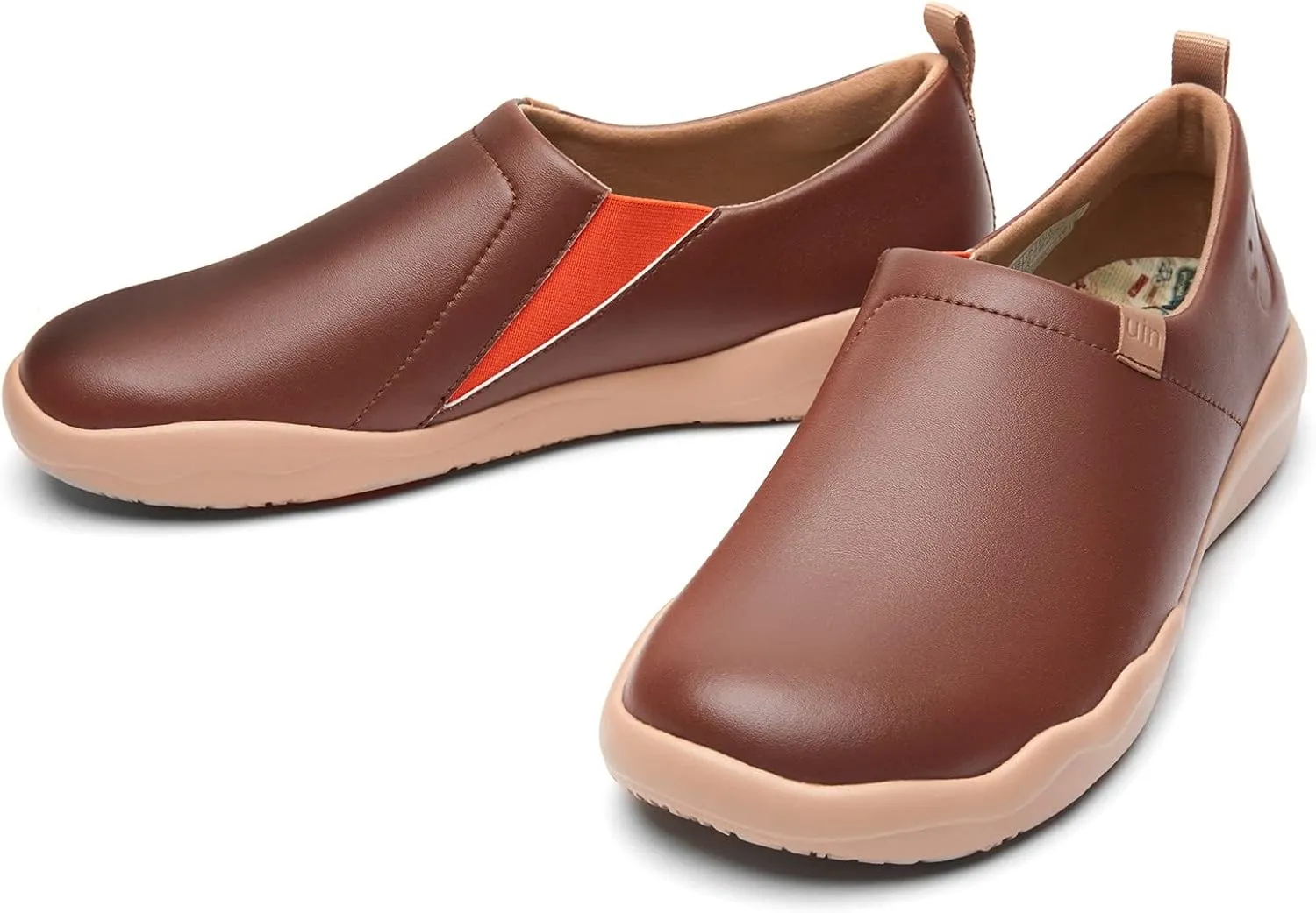 UIN Men's Walking Shoes Slip On Cow Suede Casual Lightweight Comfort Fashion Sneaker Cuenca