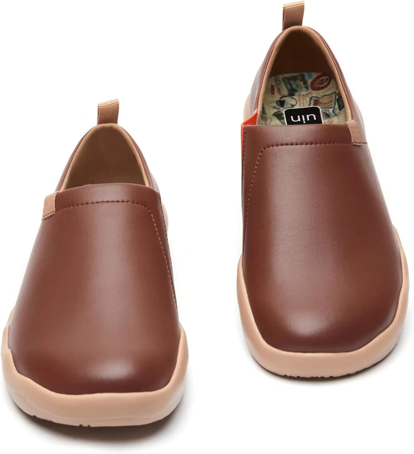 UIN Men's Walking Shoes Slip On Cow Suede Casual Lightweight Comfort Fashion Sneaker Cuenca