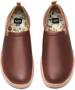 UIN Men's Walking Shoes Slip On Cow Suede Casual Lightweight Comfort Fashion Sneaker Cuenca