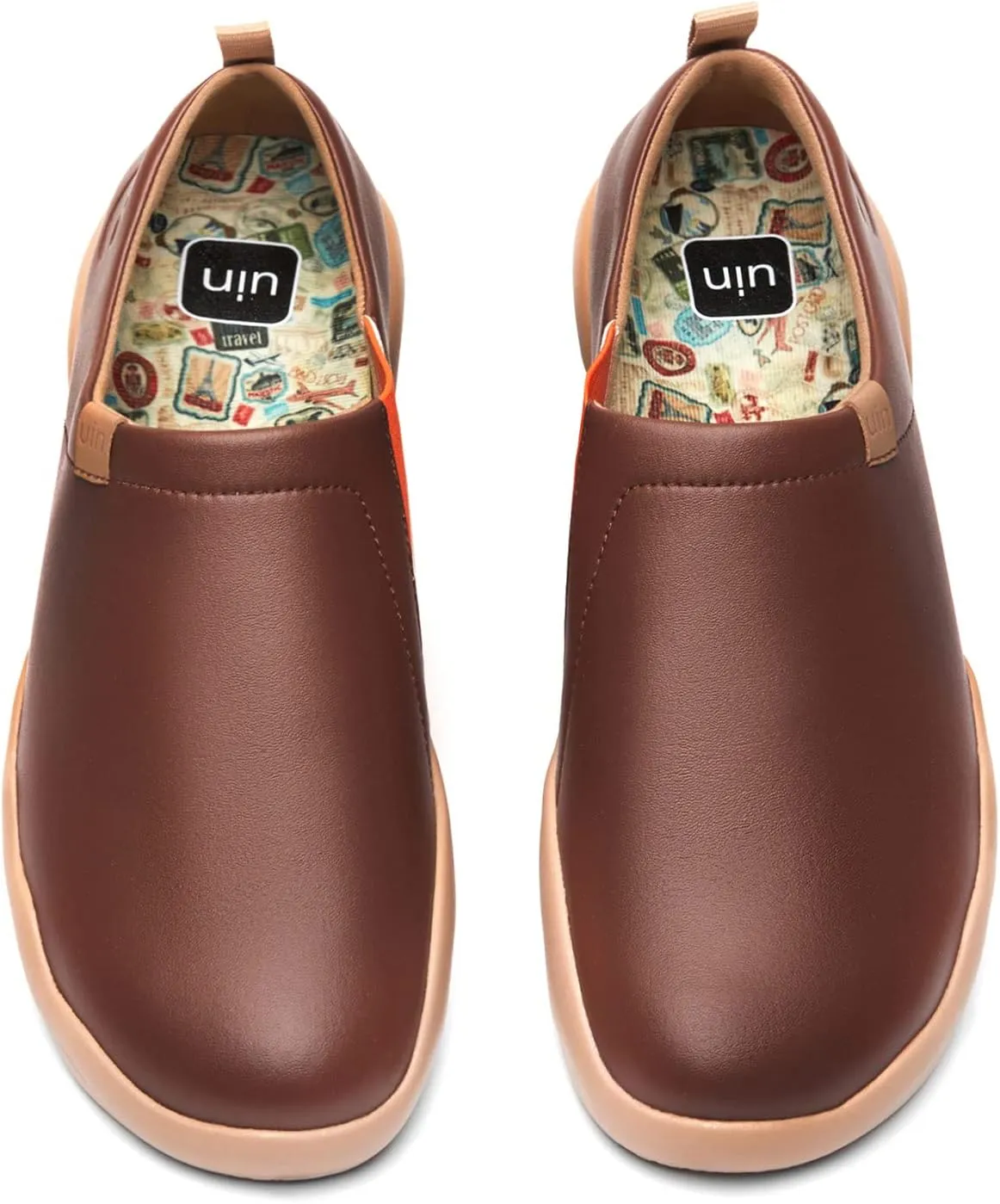 UIN Men's Walking Shoes Slip On Cow Suede Casual Lightweight Comfort Fashion Sneaker Cuenca