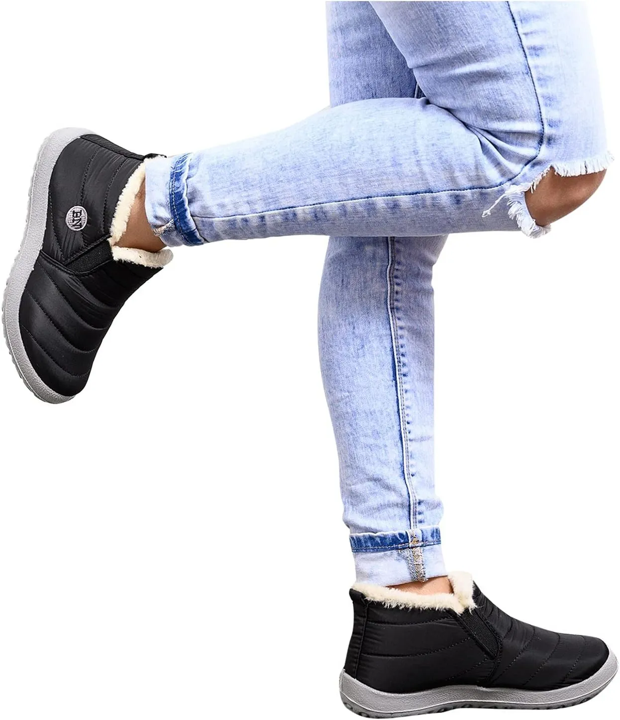 Waterproof Snow Boots for Women Walking Snow Boots Women Size 9 Wide Calf Snow Boots Size 7 Women Women's Fall Winter Comfort Thigh High Boots Black Winter Boot for Women 2023 Trendy