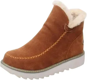 Wide Width Snow Boots for Women Plus Size Snow Boot Women Cute Women Winter Boots Fashion Wide Snow Boots for Women Botas De Invierno Para Mujer Elegantes Con Tacon