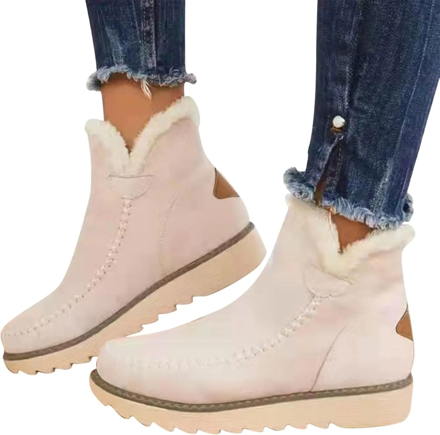 Winter Boots for Woman Cute Women Snow Boots Waterproof Winter Boots Woman Womens Snow Shoes with Poles Botas De FrO Para Mujer Elegantes