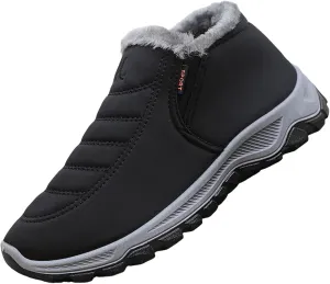 Winter Boots for Women Men Unisex Waterproof Fur Lined Warm Ankle Boots Slip On Outdoor Boot Walking Shoes