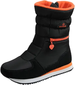 Winter Boots for Women Warm Fur Lined Zipper Platform Comfy Anti-slip Outdoor Waterproof Slip On Snow Boots
