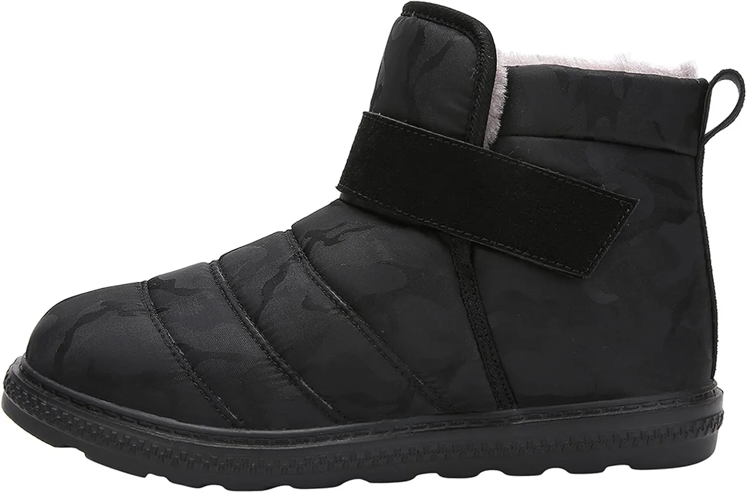 Winter Boots for Women Warm Fuzzy Fleece Lined Walking Ankle Snow Booties Waterproof Ankle Boots Outdoor Booties