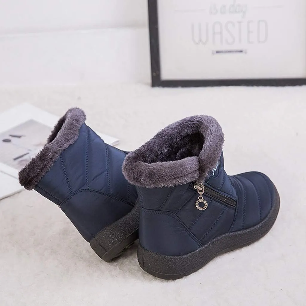Winter Boots for Women Waterproof Size 12 Snow Boots for Women Size 11.5 Comfy Cute Winter Boots for Women Outdoor Slippers Boots for Women Waterproof Winter Boot Womens