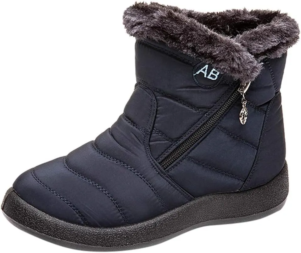 Winter Boots for Women Waterproof Size 12 Snow Boots for Women Size 11.5 Comfy Cute Winter Boots for Women Outdoor Slippers Boots for Women Waterproof Winter Boot Womens