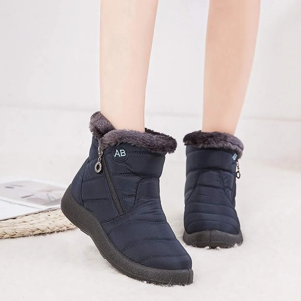 Winter Boots for Women Waterproof Size 12 Snow Boots for Women Size 11.5 Comfy Cute Winter Boots for Women Outdoor Slippers Boots for Women Waterproof Winter Boot Womens