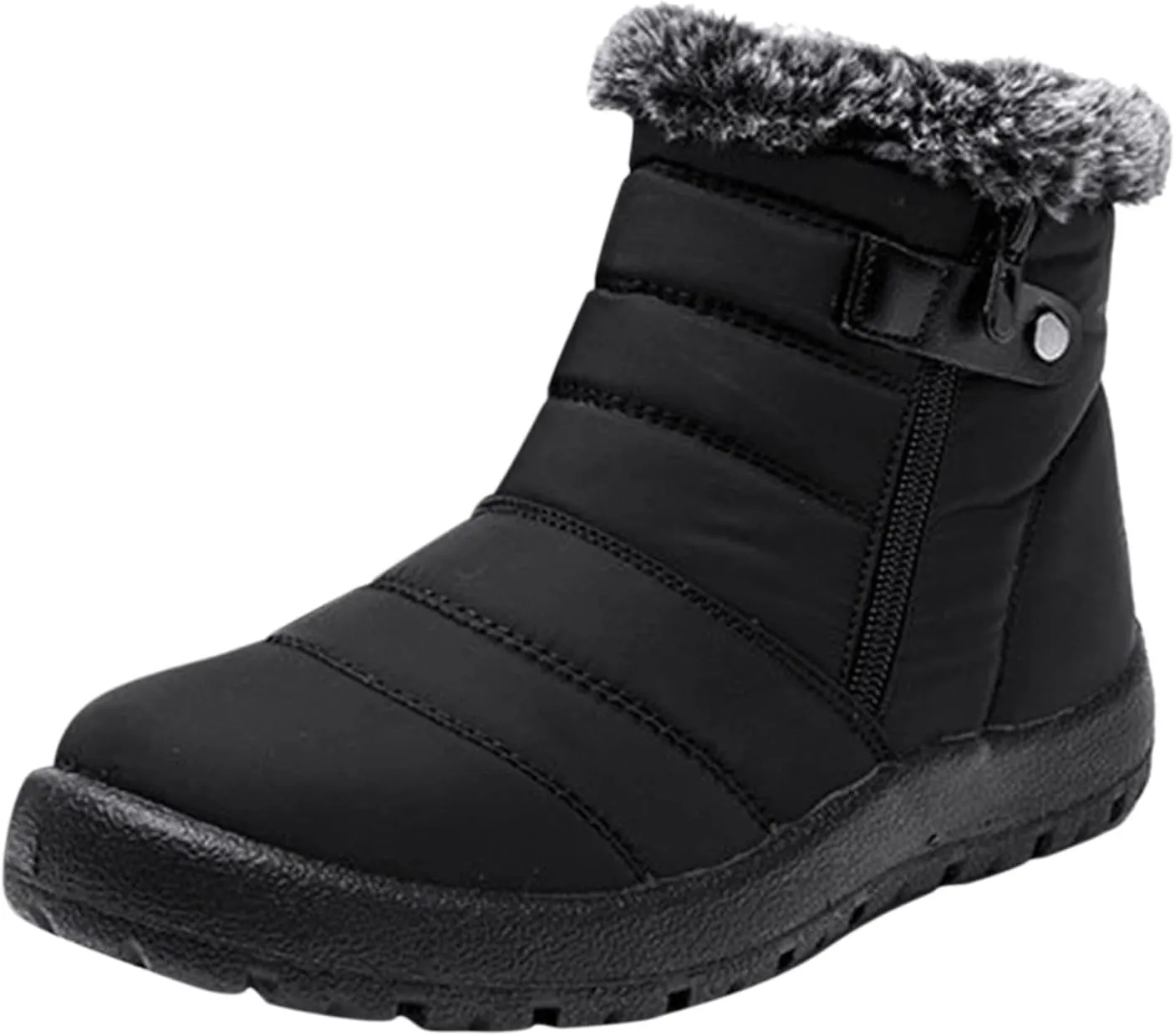 Winter Boots for Women Waterproof Snow 11 Wide Womens Black Snow Boots Ankle Women's Boots Winter Waterproof Womens Winter Snow Walking Shoes Botas De Invierno Para Mujer Tacon Alto