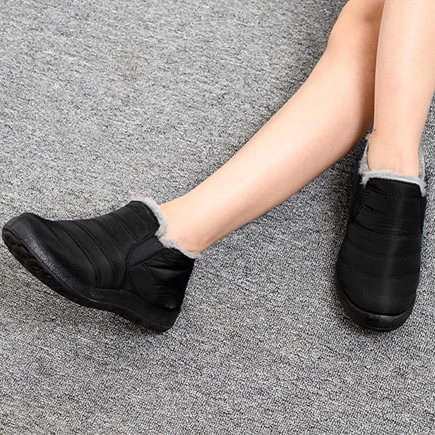 Winter Boots for Women Waterproof Snow Wide Calf Womens Winter Duck Boots Waterproof Insulated Snow Boots Womens Waterproof Outdoor Boots Women 9.5 Snow Boots Wide Feet