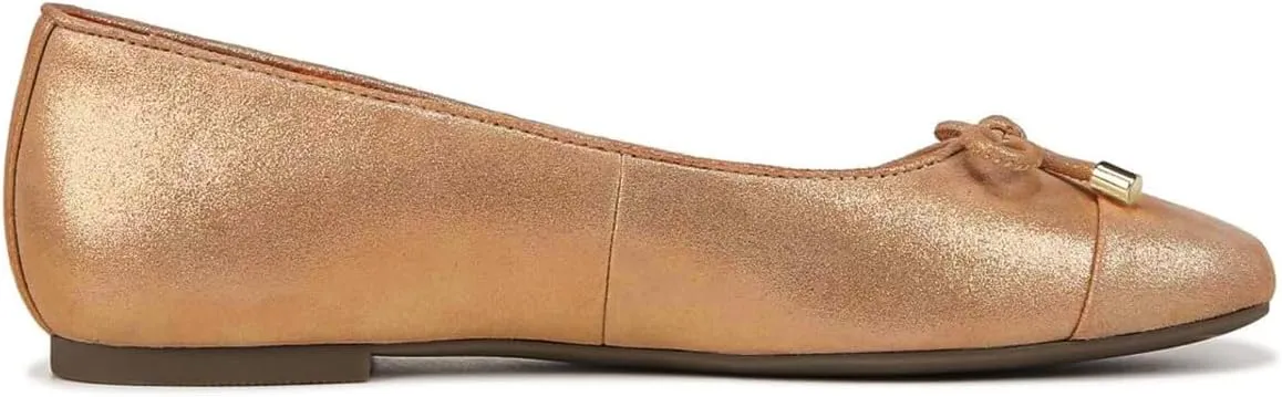Women Glitter Bow Flats Square Closed Toe Slip On Ballet Flats Cap Toe Metallic Flat Shoes Matte Suede Office Work Flats Ladies Girls Club Driver Flats Dressy Comfort Daily Retro 4-11 M US