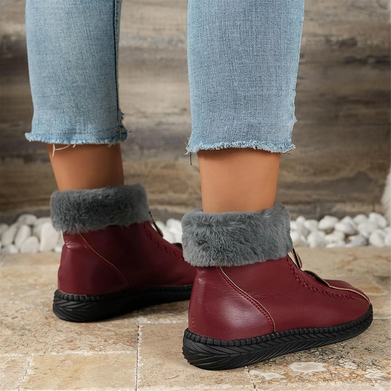 Women Snow Boots Waterproof Tall Slip on Winter Boots for Women Waterproof Snow Non Slip Snow Boots Womens Tall Womens Hunting Boots Waterproof Insulated Botas De Invierno Para Mujer Elegantes Largas