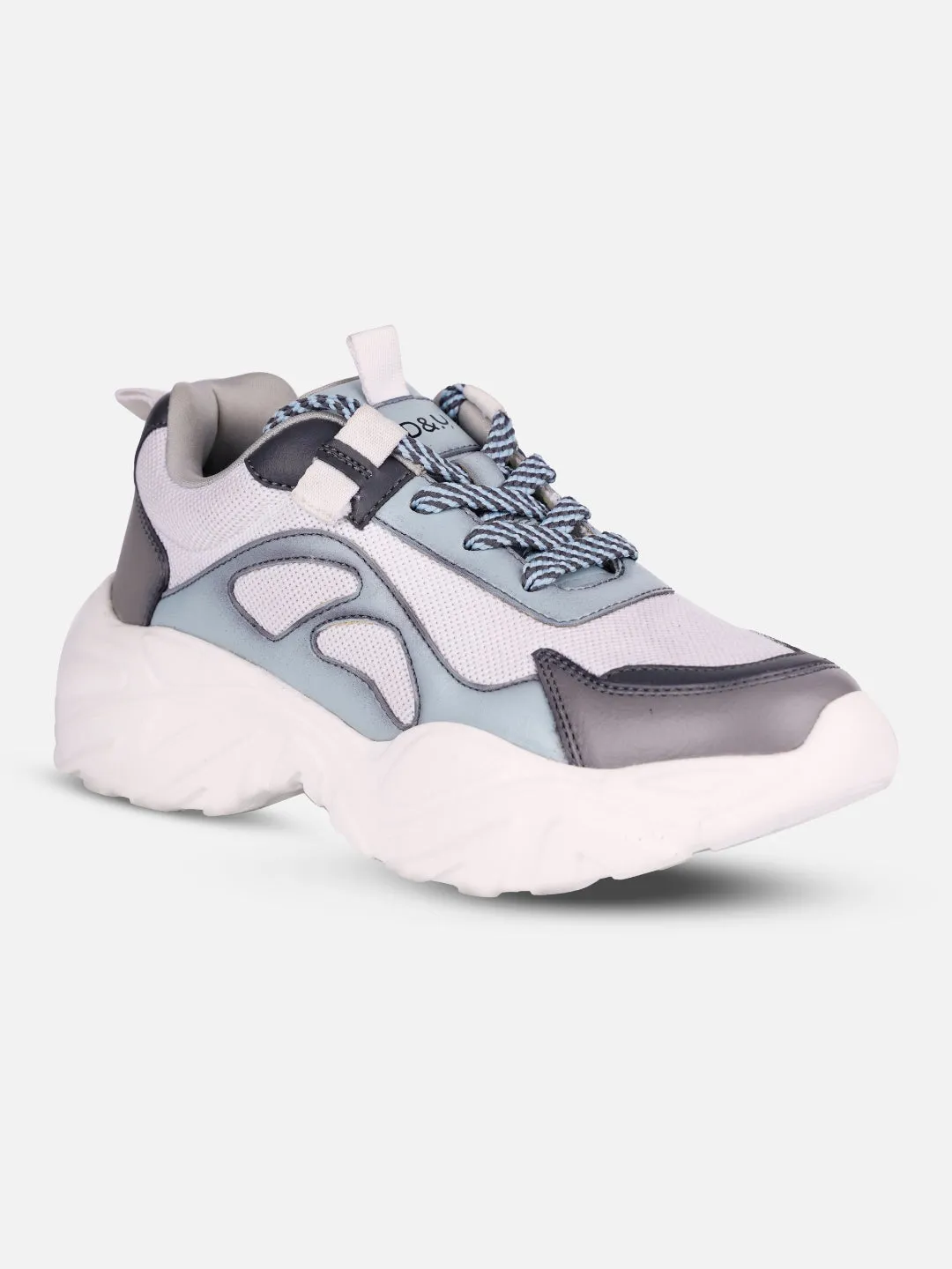 Women's Blue/Grey All Seasons Wearing Sneakers (IU1001)