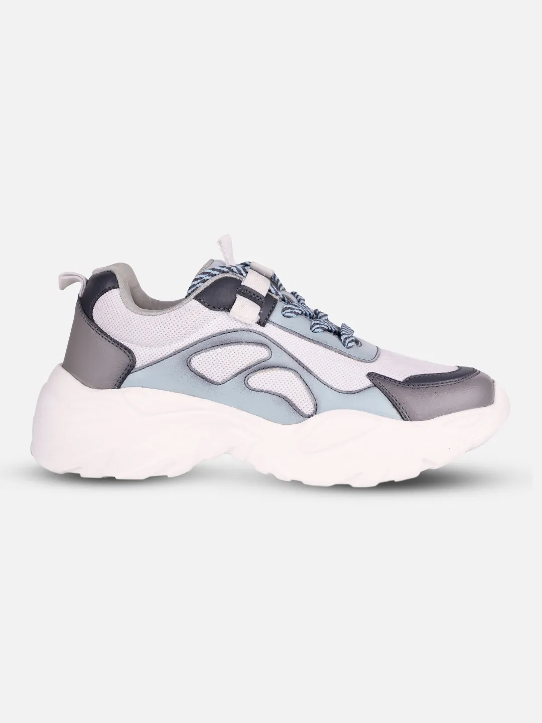 Women's Blue/Grey All Seasons Wearing Sneakers (IU1001)