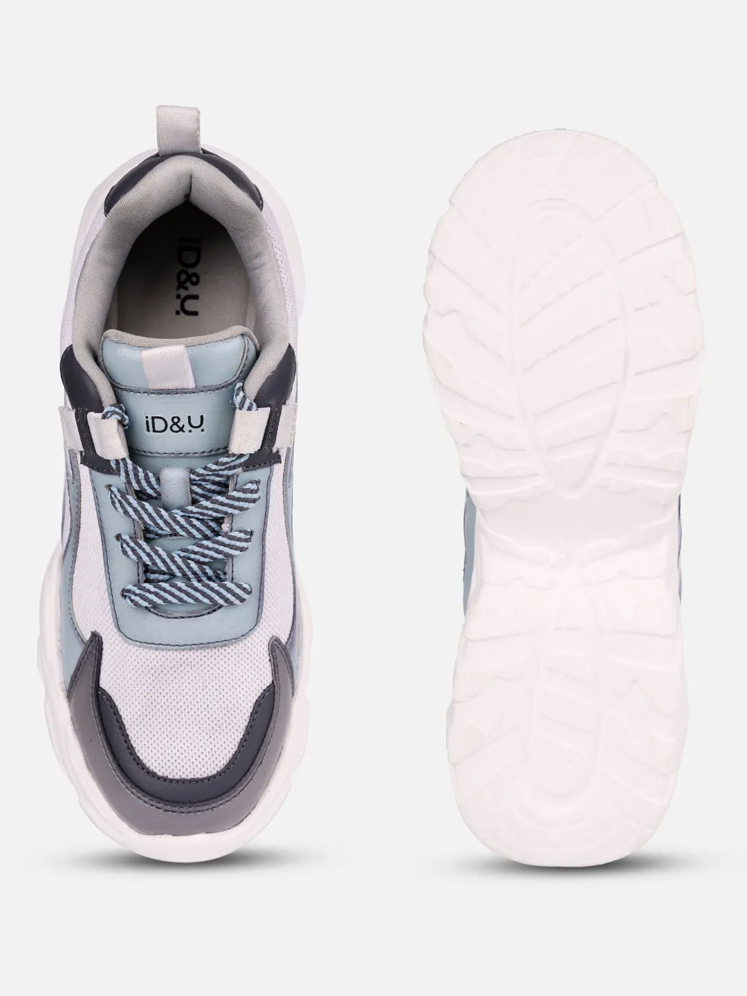 Women's Blue/Grey All Seasons Wearing Sneakers (IU1001)