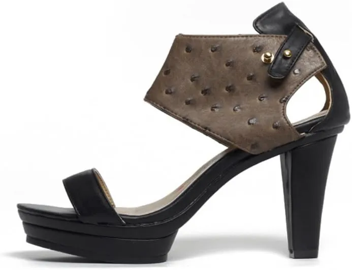 Women's Emerson Vegan Ankle Cuff Platform Sandal Black