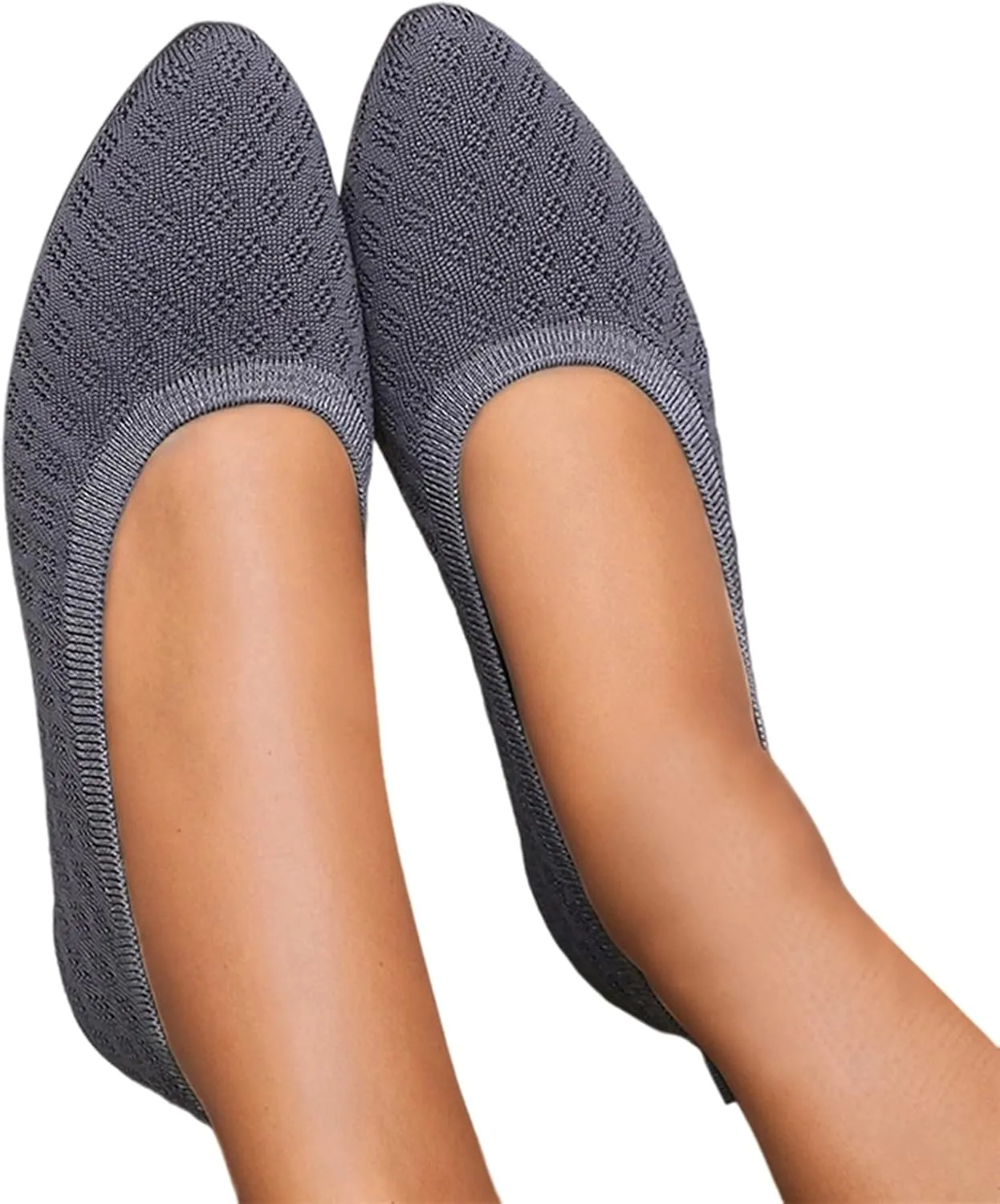 Women's Pointed Toe Slip On Casual Shoes Flat Ballet Comfortable Lightweight Everyday Wear for Dating Travel
