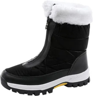 Womens Snow Boots Waterproof Insulated Slip ons Tall Winter Boots for Women Waterproof/Bows Winter Boots Women Size 8 Wide Zapatos Para Invierno Mujer De Nieve Botas De Trabajo Para Mujer En El Frio