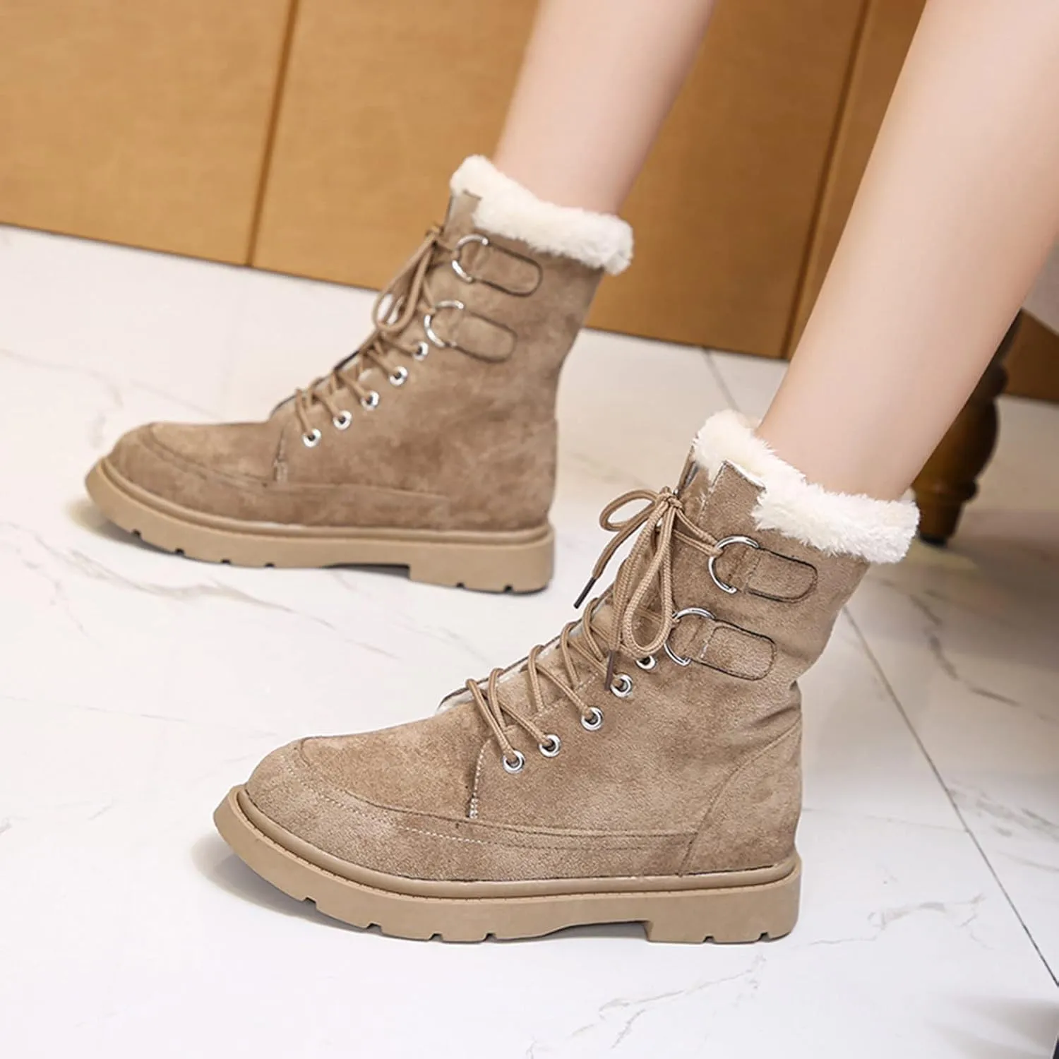 Women's Snow Boots Wide Width 9.5 Women's Winter Boots Wide Width Waterproof Women Winter Boots Waterproof Cold Weather Winter Boots for Women Size 11 To 12 Winter Boot for Women Wide