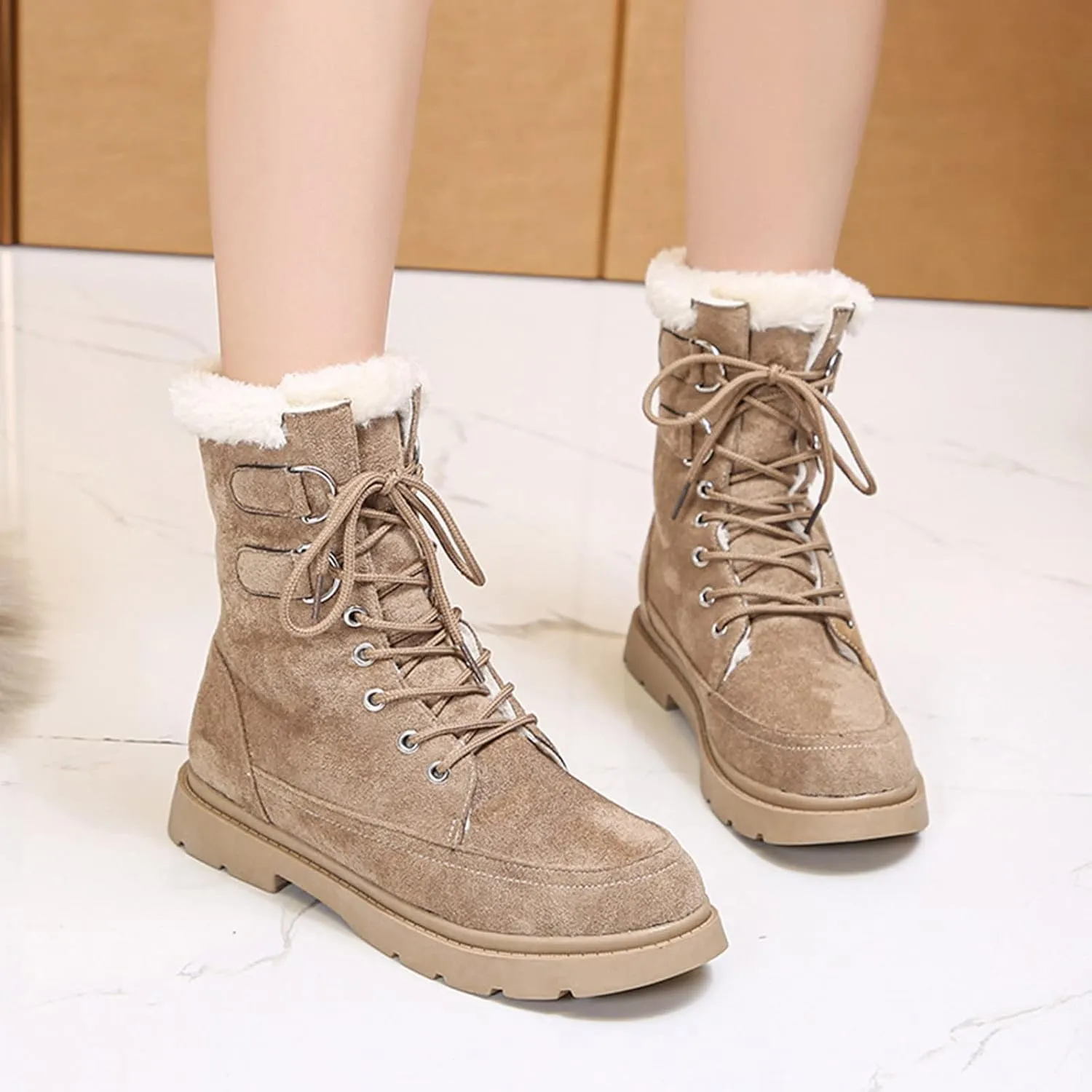 Women's Snow Boots Wide Width 9.5 Women's Winter Boots Wide Width Waterproof Women Winter Boots Waterproof Cold Weather Winter Boots for Women Size 11 To 12 Winter Boot for Women Wide